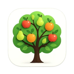 Icono de árboles frutales