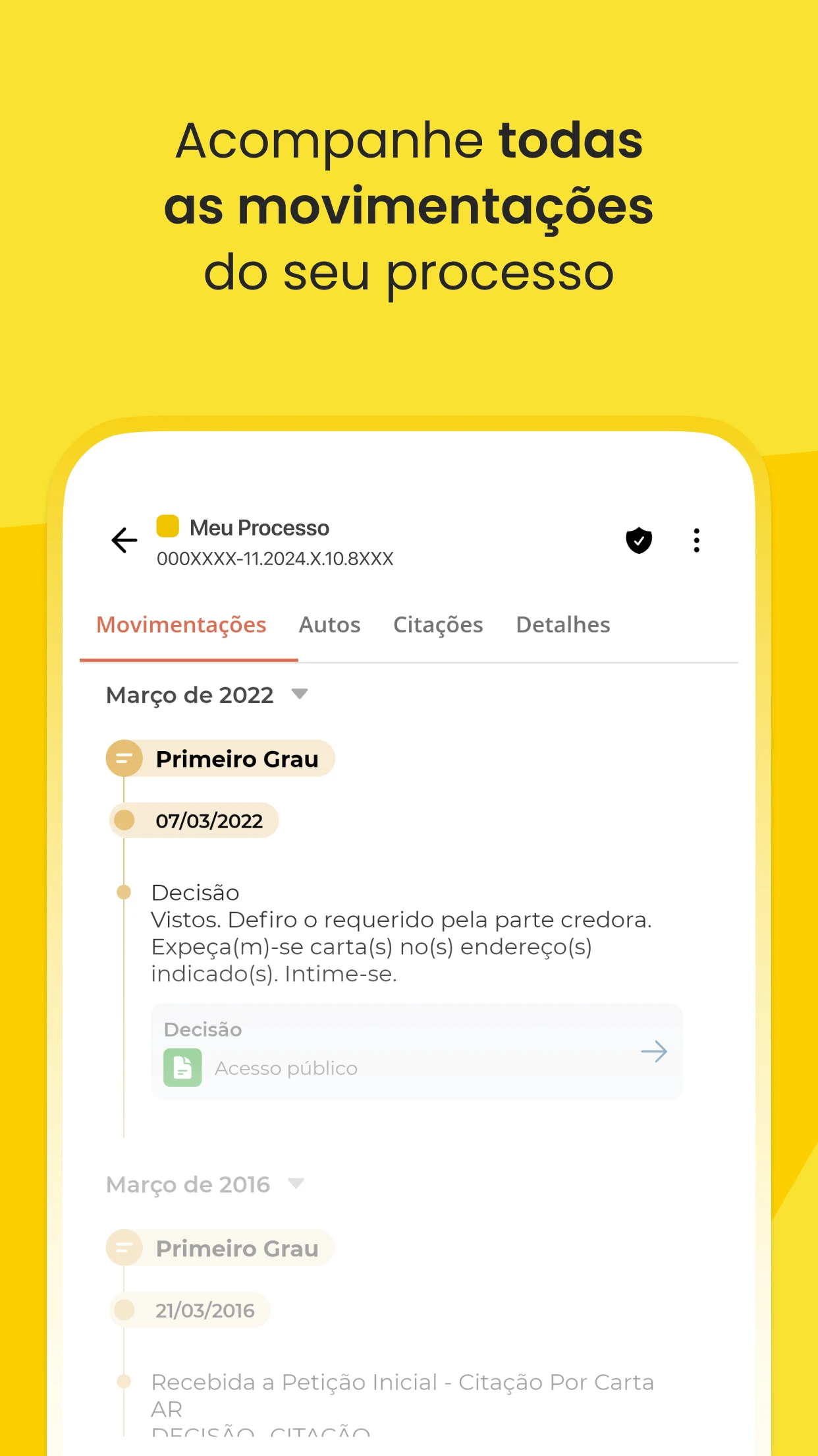 Consultar Processo - Escavador screenshot